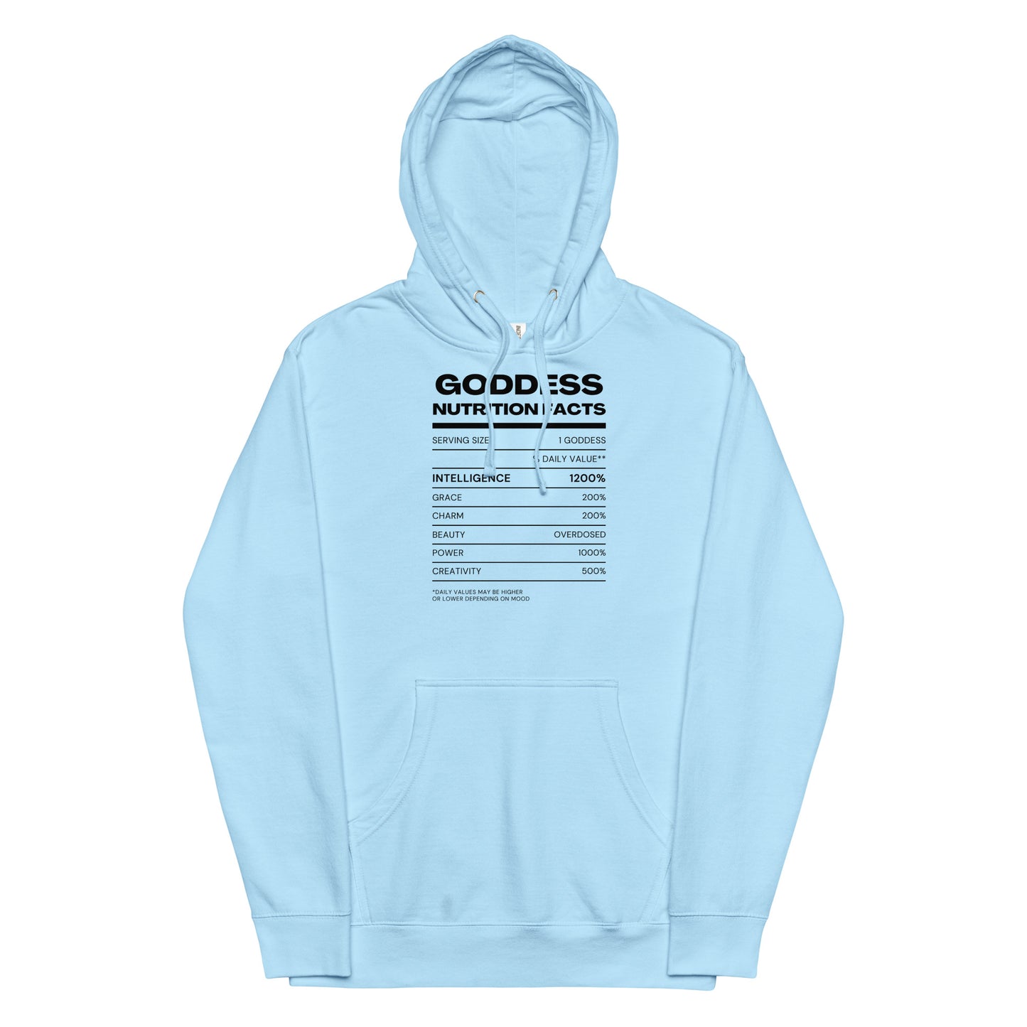 Göttin Nährwertangaben Hoodie