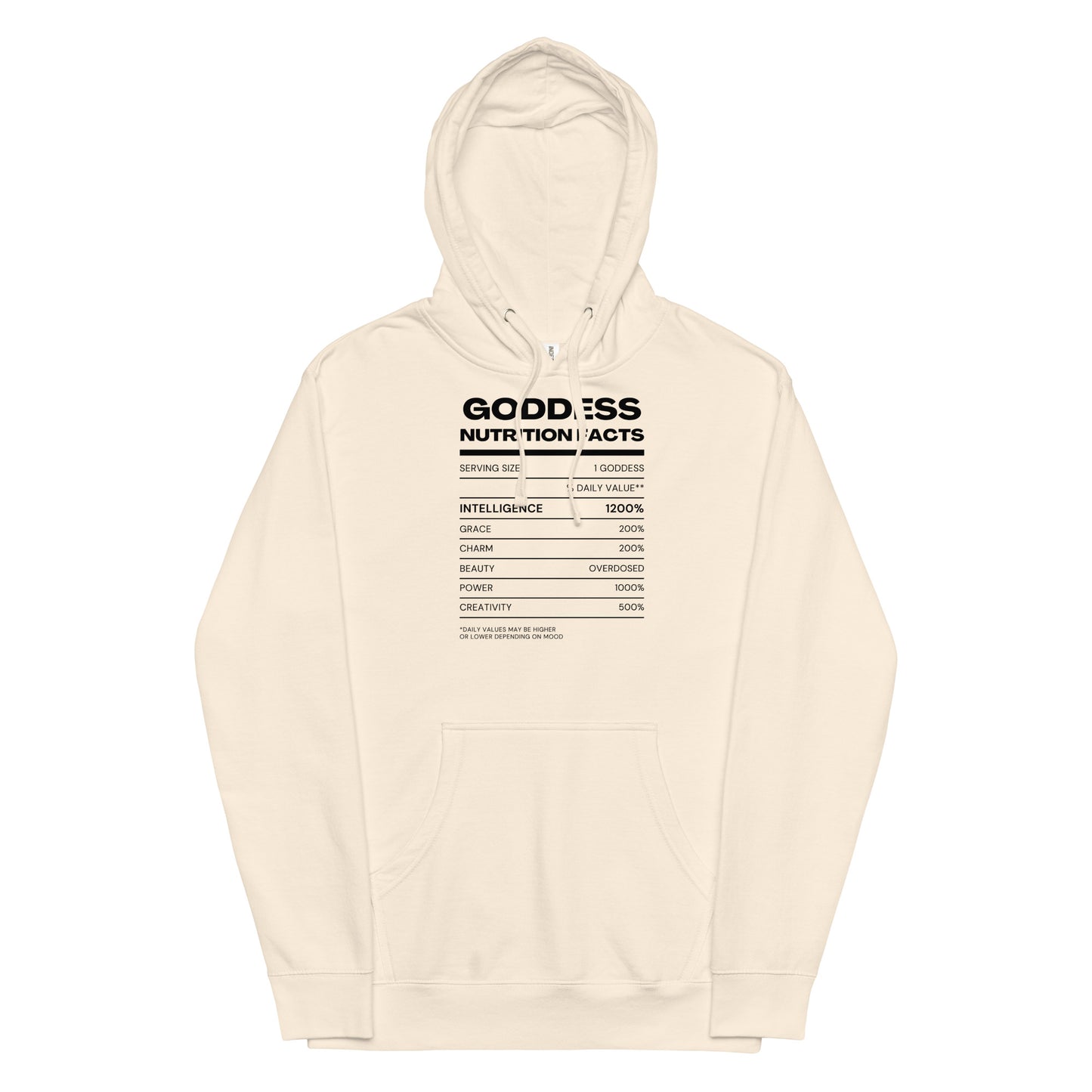 Goddess Nutrition Facts Hoodie