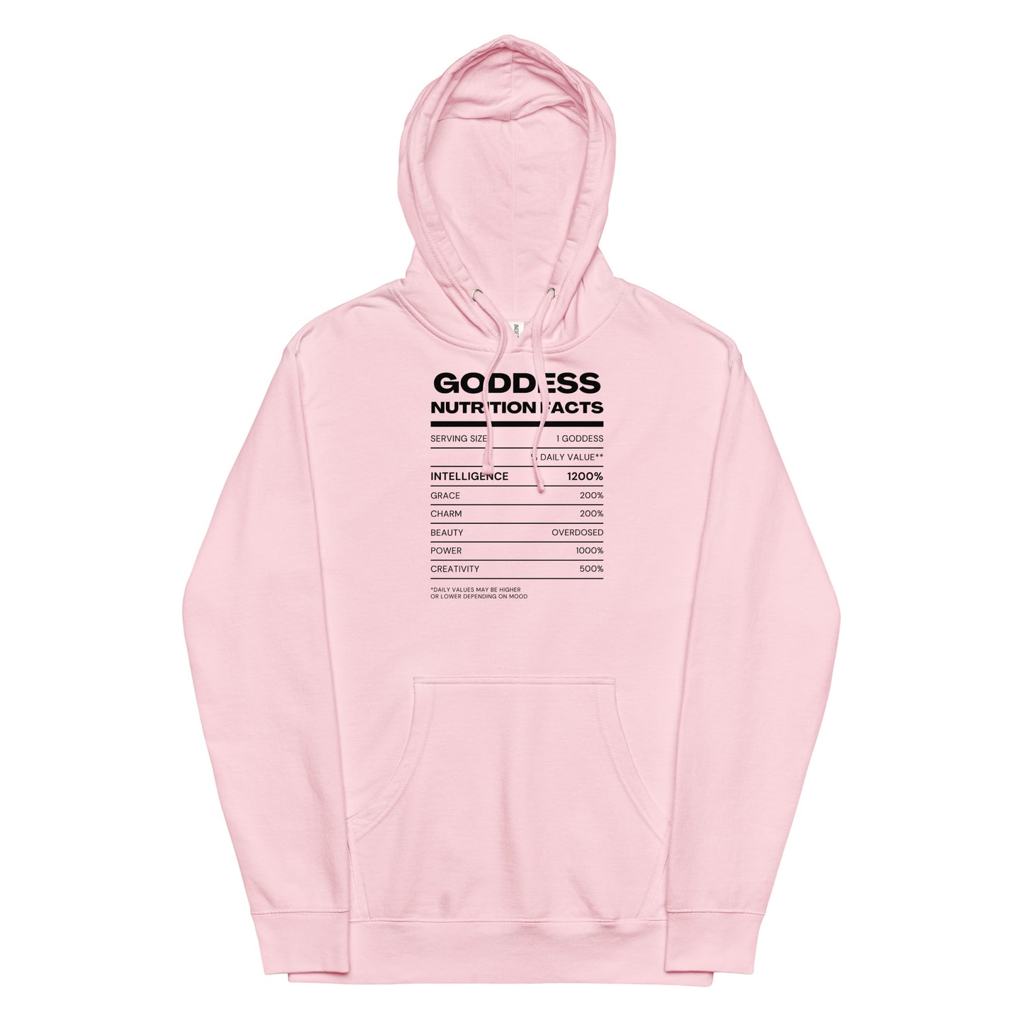 Göttin Nährwertangaben Hoodie