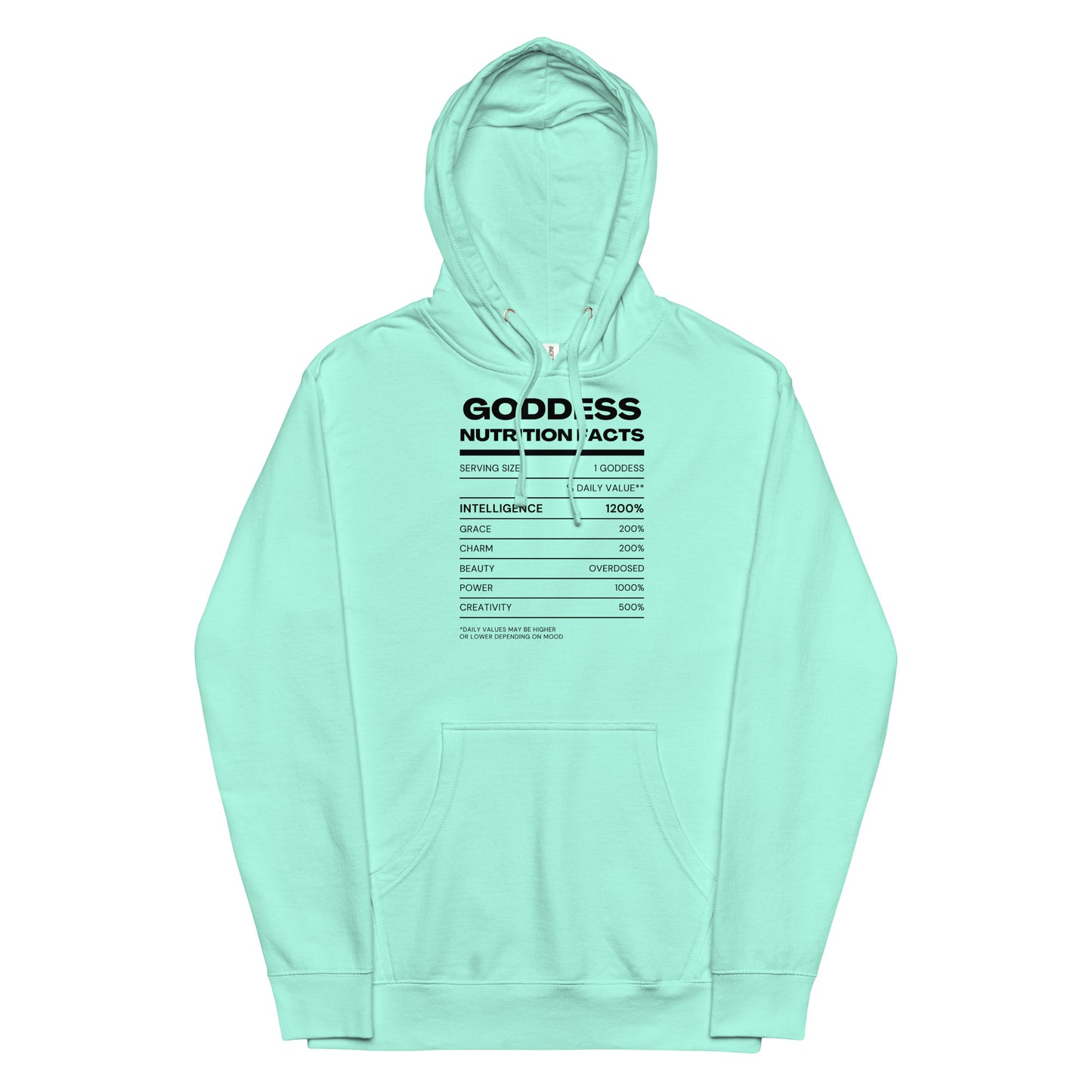 Göttin Nährwertangaben Hoodie